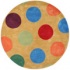 Nejad Rugs The Bright Collection 8 Round Dots Yellow Area Rugs