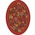 Milliken Vachell 5 X 8 Oval Indian Red Area Rugs