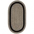Capel Rugs Basketweave 3x5 Oval Black Area Rugs