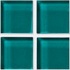 Crossville Glass Blox Mosaic Vivid Teal Tile  and  Sto