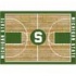 Milliken Michigan State Basketball 4 X 5 Michigan State Area Rug