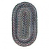 Capel Rugs Plymouth 4x6 Oval Colonial Blue Area Rugs