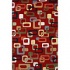 Kas Oriental Rugs. Inc. Tate 8 X 10 Tate Ruby Retro Frames Area