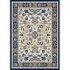 Carpet Art Deco Primavera 4 X 5 Goa/prussian-blue Shell Area Rug
