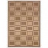 Couristan Recife 6 X 9 Cubic Field Natural Cocoa Area Rugs