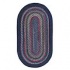 Capel Rugs Cape Henry 9x13 Oval Dark Blue Area Rug