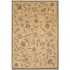 Couristan Silken Treasures 4 X 6 Orchid Vines Berber Ivory Area