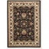 Couristan Izmir 2 X 8 Runner Floral Isfahan Ebony Area Rugs