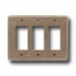 Questech Dorset Switch Plates - Noche Triple Gfci