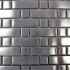 Diamond Tech Glass Metal Series Mosaic Rectangle S