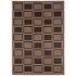 Couristan Recife 6 X 9 Cubic Field Black Cocoa Area Rugs