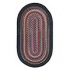 Capel Rugs Cape Henry 1x2 Oval Black Area Rugs