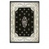 Nejad Rugs Floral Garden 2 X 4 Floral Aubuson Black/ivory Area R