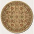 Couristan Pera 8 Round All Over Mashhad Fawn Chocolate Area Rugs