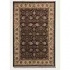 Couristan Royal Imperial 6 X 9 Floral Bijar Black Ivory Area Rug
