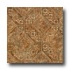 Congoleum Bravada - Etched Floral Terra Cotta Vinyl Flooring