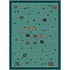 Radici Usa Multicolor Iv 8 X 11 Light Blue Area Rugs