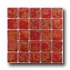 Onix Mosaico Iridium Mosaic Red Tile  and  Stone