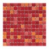 Interceramic Intertech Color Line Mix Mosaic 1 X 1 Red Tile & St