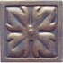Interceramic Metal Impressions Roman Flowers 4 X 4 Deco A Roman