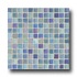 Casa Italia Metallica Satin Mix Mosaic Blu Tile & Stone