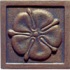 Interceramic Metal Impressions Roman Flowers 4 X 4 Deco B Roman