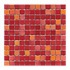 Interceramic Intertech Color Line Mix Mosaic 1 X 2 Red Tile & St