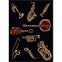 Radici Usa Vesuvio I 2 X 8 Runner Brass Black Area Rugs