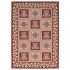 Capel Rugs Finesse - Stencil Square 8x11 Cranberry Area Rugs