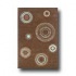 Hellenic Rug Imports, Inc. Retro Denim 5 X 8 Circles Chocolate A
