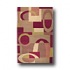 Hellenic Rug Imports, Inc. Torino 5 X 8 Conceptual Burgundy Area