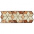 Caribe Stone Decorative Borders - Travertine Star Rust Tile & St