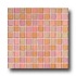Casa Italia Crystal-a Trasparenze Glitter Mix Mosaic 1 X 1 Rosa
