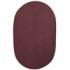 Trans-ocean Import Co. Cottage 8 X 10 Solid Burgundy Area Rugs