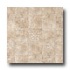 Armstrong Commission Plus Floral Medallion Fieldstone Vinyl Floo