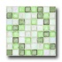 Daltile Egyptian Glass Mosaics Blends Peridot Fusion Tile & Ston