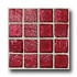 Daltile Egyptian Glass Mosaics 1 X 1 Clear Crimson Tile & Stone