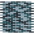 Crossville Glass Blox Blend Mosaic  X 2 Blue Haze/ocean Air/nort