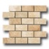 Crossville Siren Brick Mosaic 2 X 4 White Travertine Tile & Ston