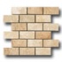 Crossville Siren Brick Mosaic 2 X 4 White Travertine Tile & Ston