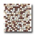 Crossville Phoenix Mixed Stone Mosaic White/gold Travertine/whit