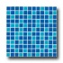 Crossville Glass Blox Blend Mosaic 1 X 1 South Sea/aquean/blue G