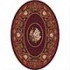 Milliken Montfleur 8 X 11 Oval Dark Cherry Area Rugs
