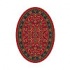 Milliken Abadan 8 X 11 Oval Currant Red Area Rugs