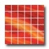 Diamond Tech Glass Stained Glass Mosaic Bright Red Opalescent Ti